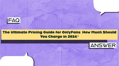 OnlyFans Pricing Guide – How Much Should I Charge。